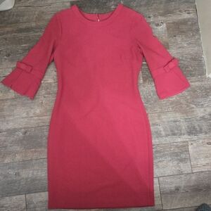 Karl Lagerfeld Pink Long Sleeve Dress